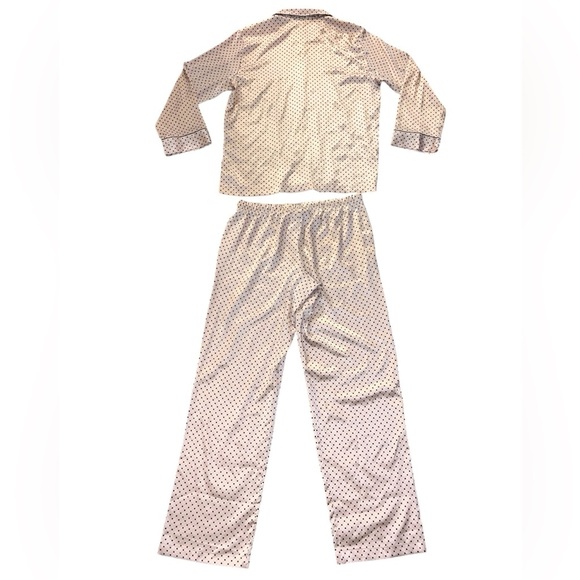 EUC Victoria’s Secret Black Polka Dot Long Sleeve Pink Pajama Pants Set Medium - Picture 8 of 15